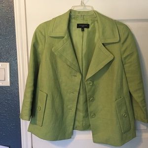 Green work blazer